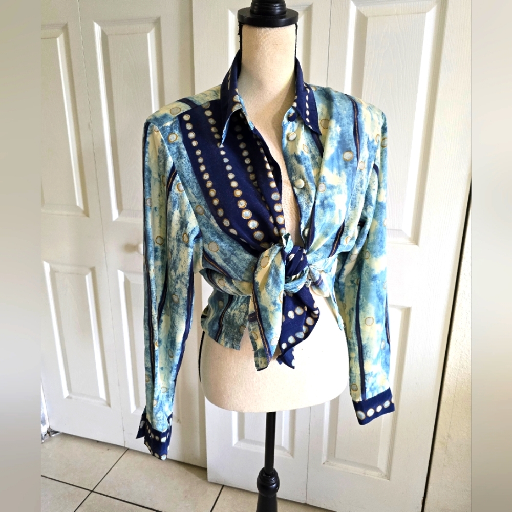 Vtg Beverly Rose blouse